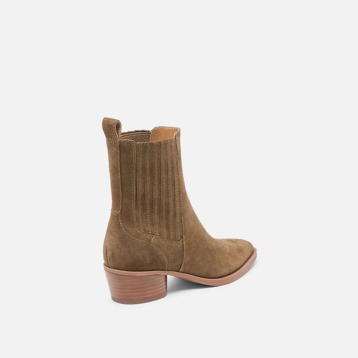 Dolce Vita Everyday | Faint H2O Waterproof Olive Suede Booties