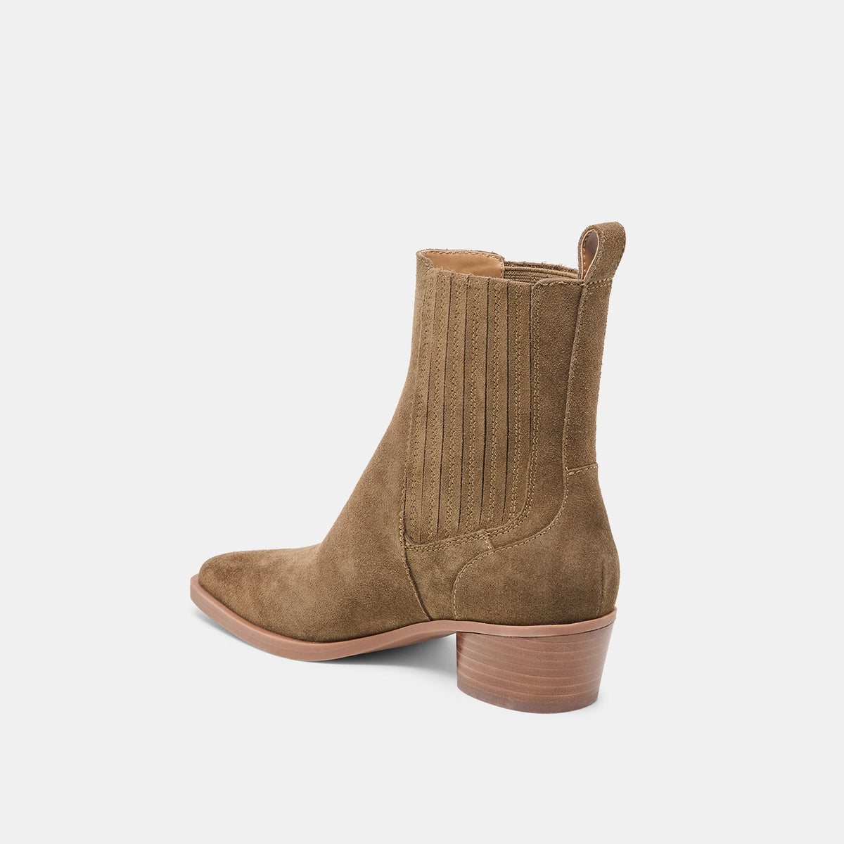 Dolce Vita Everyday | Faint H2O Waterproof Olive Suede Booties