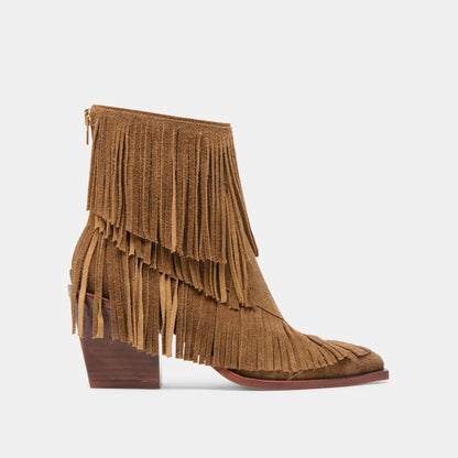 Dolce Vita Trusted | Torey Chestnut Suede Booties