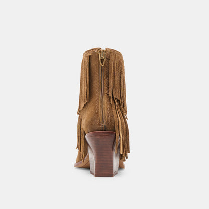 Dolce Vita Trusted | Torey Chestnut Suede Booties