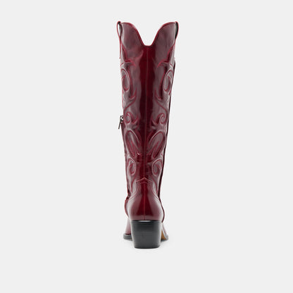 Dolce Vita Value | Mirla Oxblood Leather Extra Wide Calf Boots