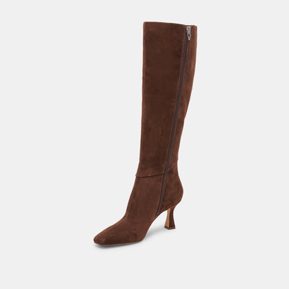 Dolce Vita Essential | Gyra Extra Wide Calf Brown Suede Boots