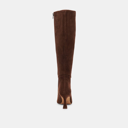 Dolce Vita Essential | Gyra Extra Wide Calf Brown Suede Boots