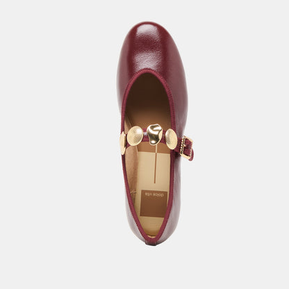 Dolce Vita Top Pick | Relan Oxblood Leather Ballet Flats