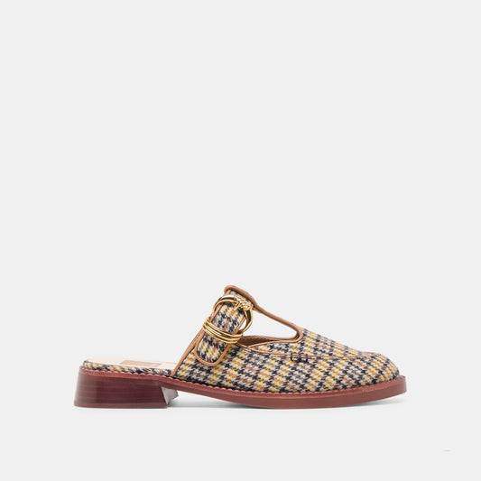 Dolce Vita Premium | Harlah Yellow Plaid Tweed Flats