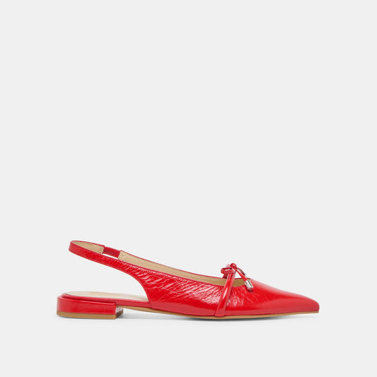 Dolce Vita Great Value | Payge Chili Crinkle Patent Flats