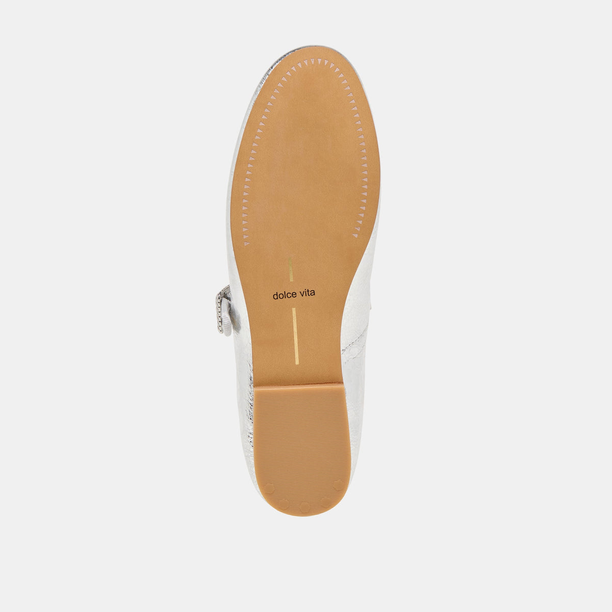Dolce Vita Great Value | Relan Silver Distressed Leather Ballet Flats