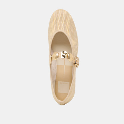 Dolce Vita Essential | RELAN BALLET FLATS LT NATURAL RAFFIA