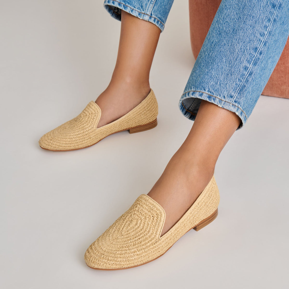 Dolce Vita Smart Buy | Baylen Natural Woven Raffia Flats