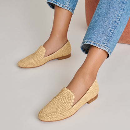 Dolce Vita Smart Buy | Baylen Natural Woven Raffia Flats