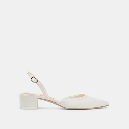 Dolce Vita Top Pick | Carel Off White Satin Heels