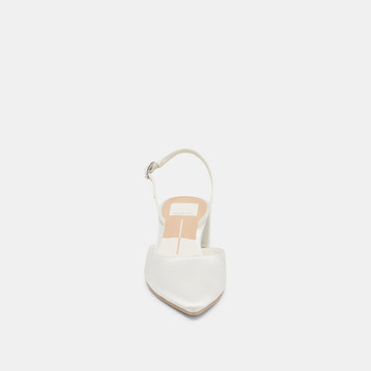 Dolce Vita Top Pick | Carel Off White Satin Heels