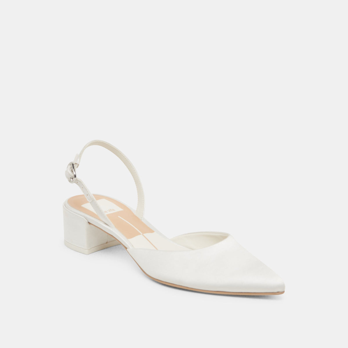Dolce Vita Top Pick | Carel Off White Satin Heels