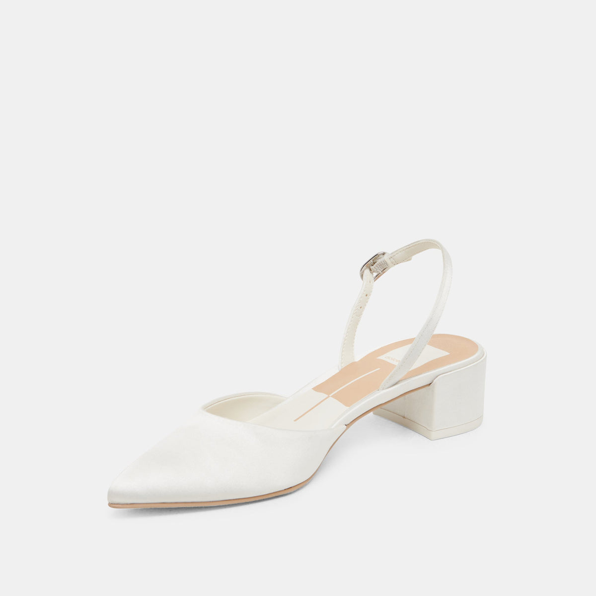 Dolce Vita Top Pick | Carel Off White Satin Heels