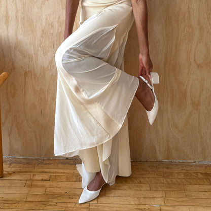 Dolce Vita Top Pick | Carel Off White Satin Heels