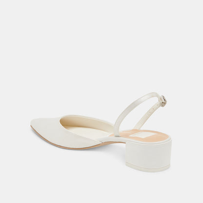 Dolce Vita Top Pick | Carel Off White Satin Heels