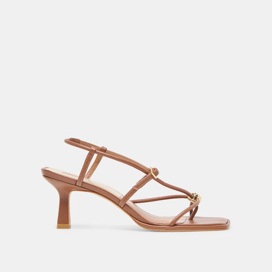 Dolce Vita Latest | Mylee Cognac Leather Heels