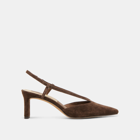 Dolce Vita Quality | Ginay Dk Brown Suede Heels