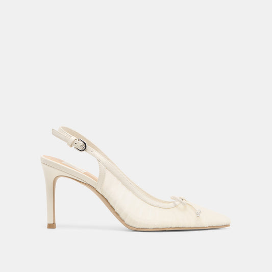 Dolce Vita Premium | Yela White Tulle Heels