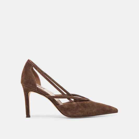 Dolce Vita Latest | Kaine Dk Brown Suede Heels