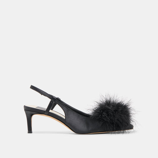 Dolce Vita Top Pick | Kamy Onyx Satin Heels