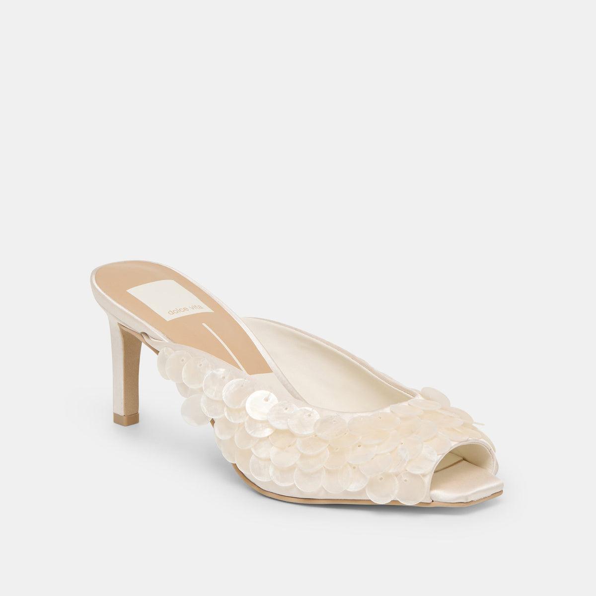 Dolce Vita Smart Buy | Samary Confetti Off White Satin Heels