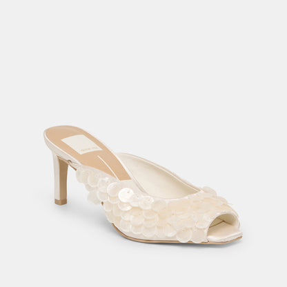 Dolce Vita Smart Buy | Samary Confetti Off White Satin Heels
