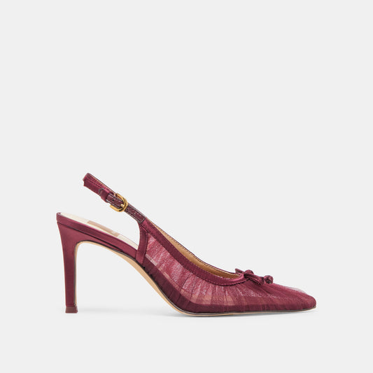 Dolce Vita Latest | Yela Cranberry Tulle Heels