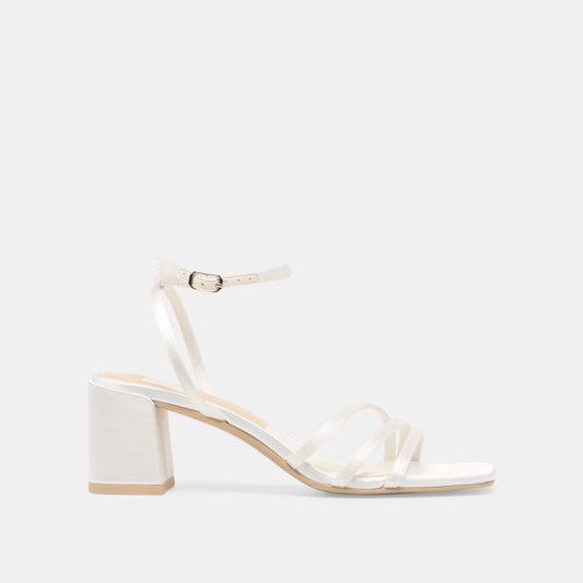 Dolce Vita Great Value | Ysabel True White Satin Heels