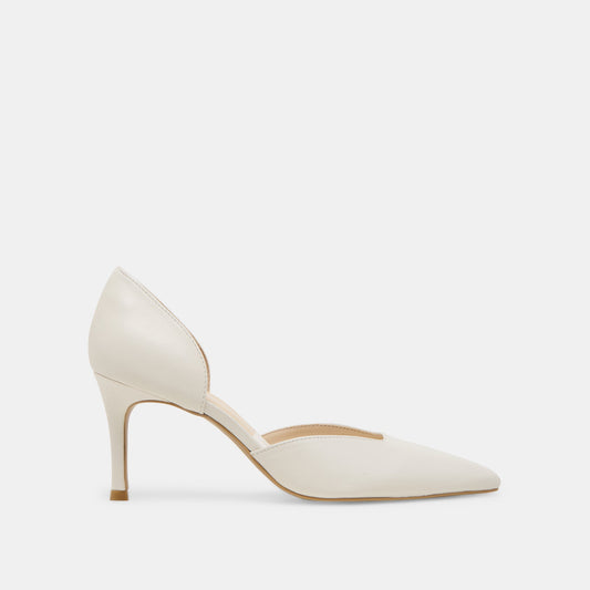 Dolce Vita Everyday | ELOY HEELS WHITE LEATHER
