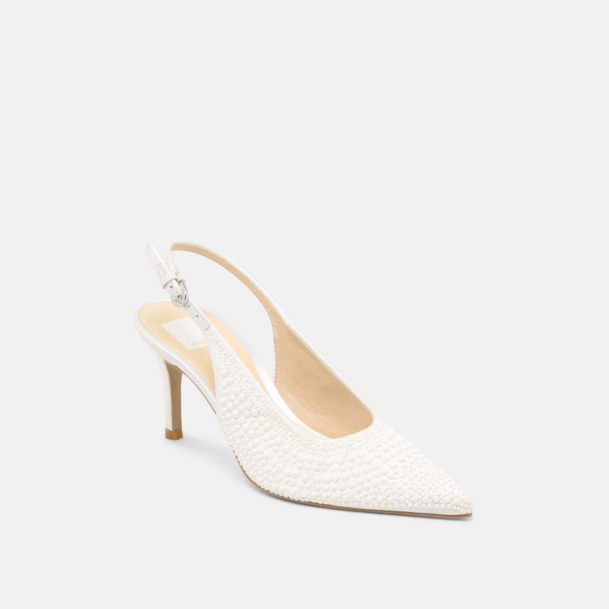 Dolce Vita Trusted | Elasi Pearl Off White Satin Heels