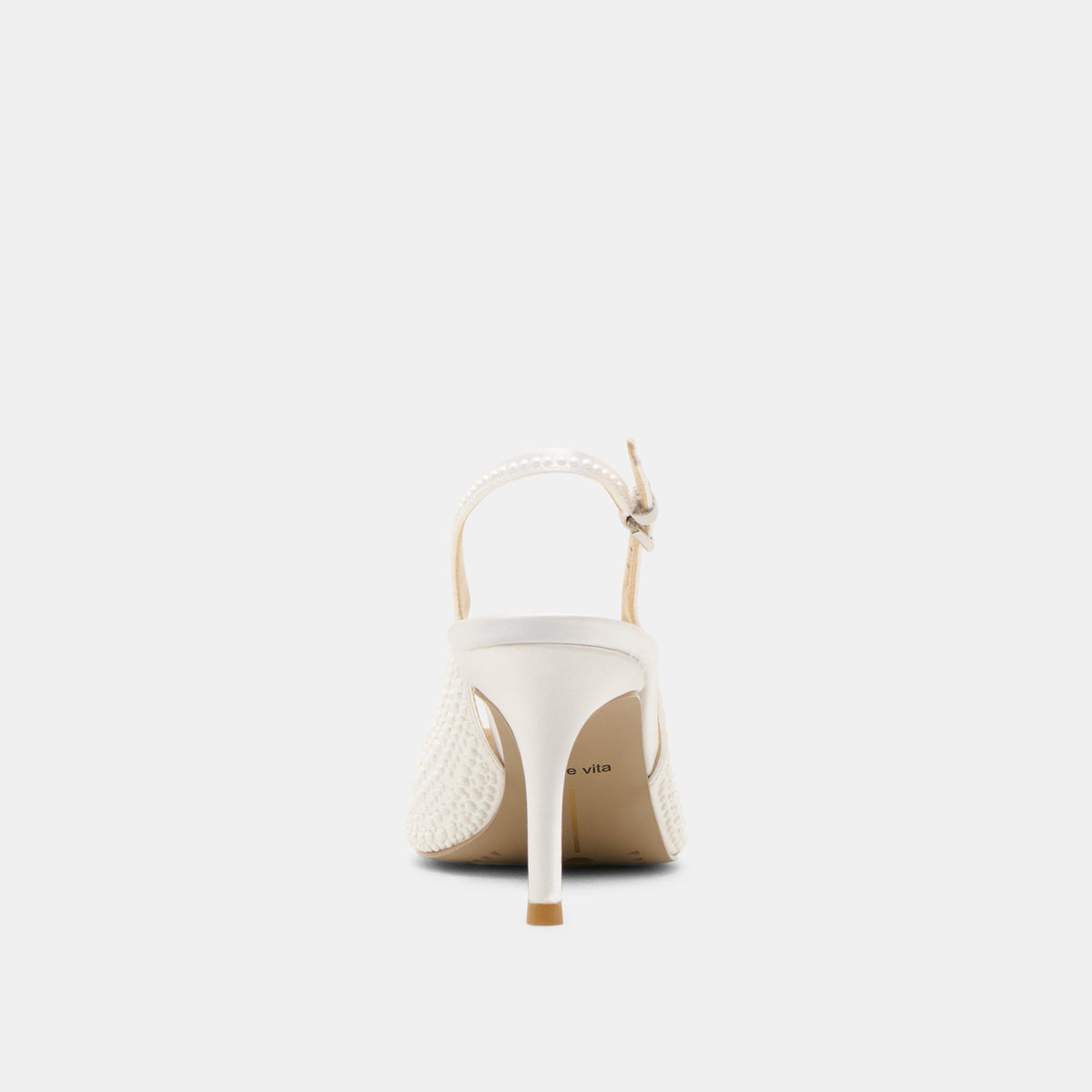 Dolce Vita Trusted | Elasi Pearl Off White Satin Heels