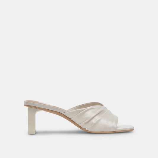 Dolce Vita Trusted | CARLAN HEELS OFF WHITE SILK