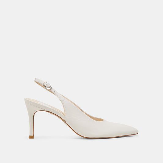 Dolce Vita Everyday | ELASI HEELS WHITE LEATHER
