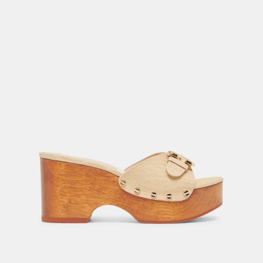 Dolce Vita Great Value | YALAH HEELS LT NATURAL RAFFIA