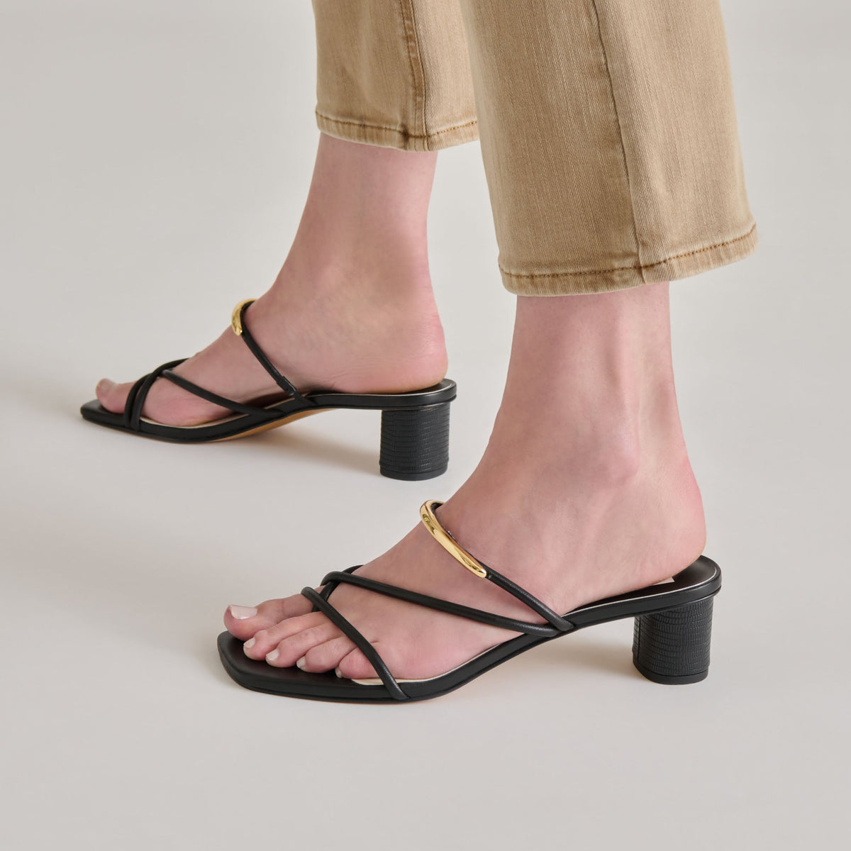 Dolce Vita Smart Buy | NAIRA HEELS BLACK LEATHER
