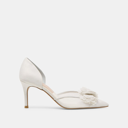 Dolce Vita Latest | Evelin White Mesh Heels