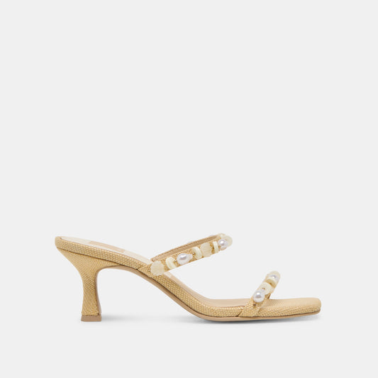 Dolce Vita Great Value | GRASON HEELS LT NATURAL RAFFIA