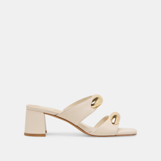 Dolce Vita Smart Buy | Barnet Bone Leather Heels