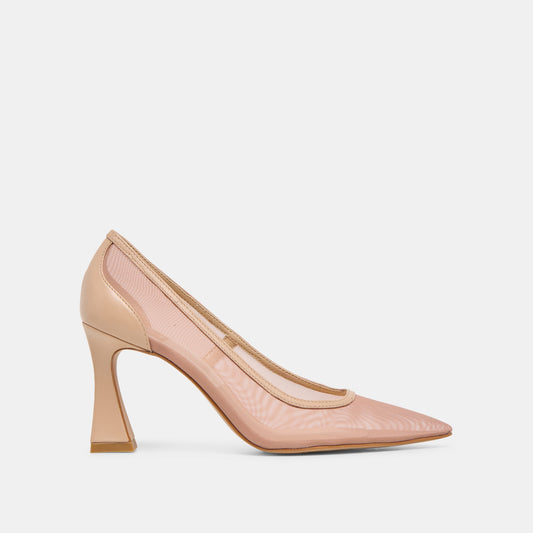 Dolce Vita Premium | Malory Lt Tan Mesh Heels