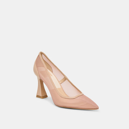Dolce Vita Premium | Malory Lt Tan Mesh Heels