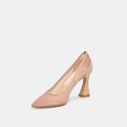 Dolce Vita Premium | Malory Lt Tan Mesh Heels
