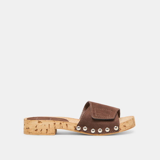 Dolce Vita Latest | Sandy Dk Brown Suede Sandals