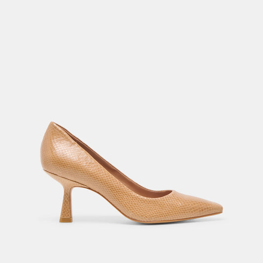 Dolce Vita Quality | Briona Whiskey Embossed Leather Heels