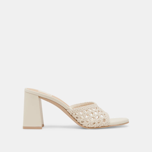Dolce Vita Premium | MARGOE HEELS CREME WOVEN STELLA