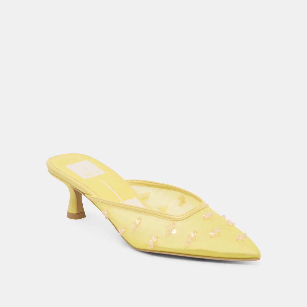 Dolce Vita Premium | CLARA WIDE HEELS LEMON MESH
