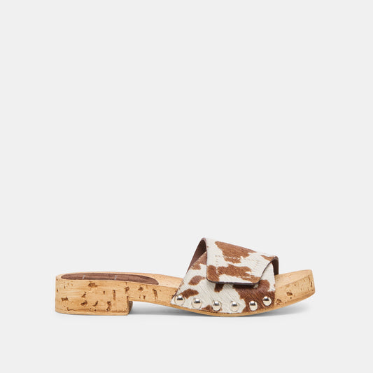 Dolce Vita Great Value | Sandy Cocoa Taurus Calf Hair Sandals