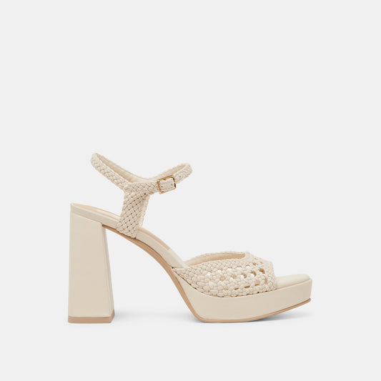 Dolce Vita Premium | PEYTEN WIDE HEELS CREME WOVEN STELLA