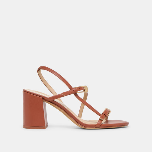 Dolce Vita Trusted | Faye Cognac Leather Heels