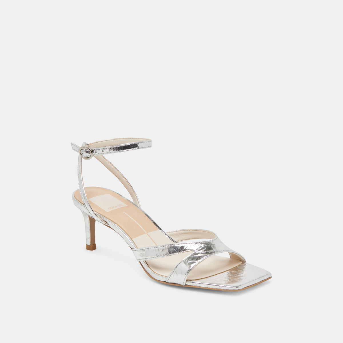 Dolce Vita Essential | BECKI HEELS SILVER DISTRESSED LEATHER
